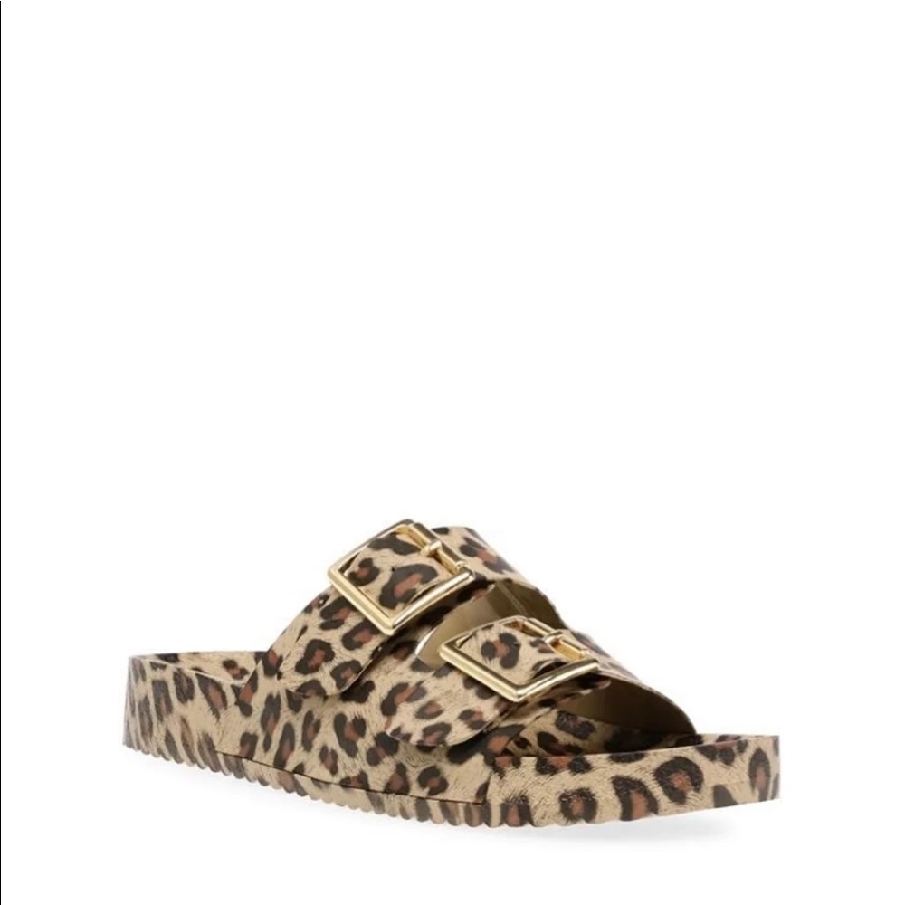 Evanne Leopard Print Slides